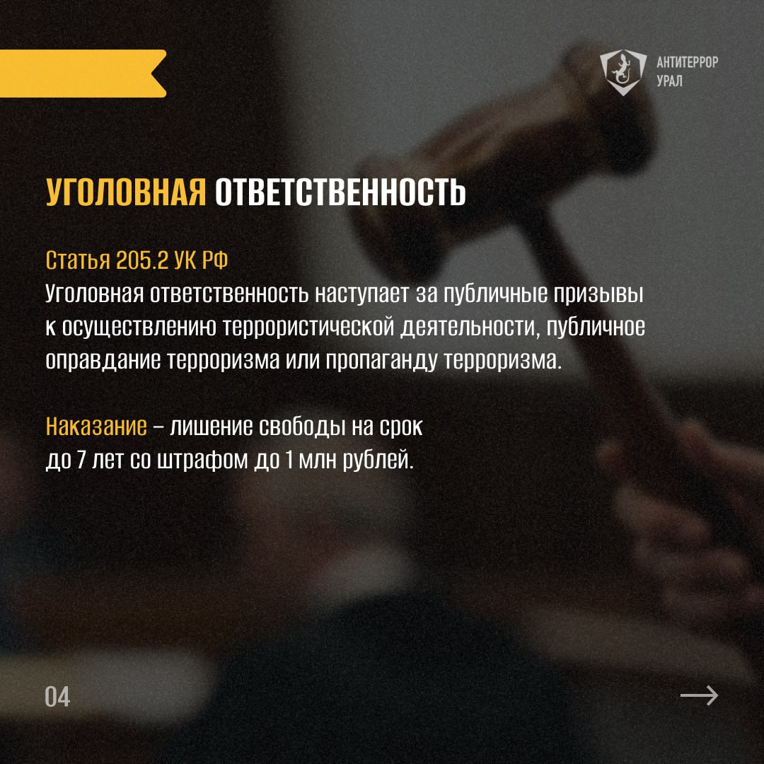 Что такое опрадание терроризма 4